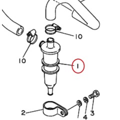 Yamaha Hydradrive Breather - 6TA-15370-00